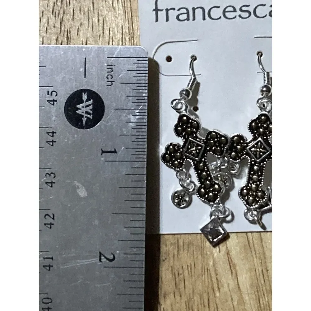 Religious Cross Women’s Dangle earrings Francesca’s‎ NEW
